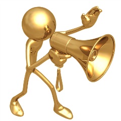Megaphone-figure