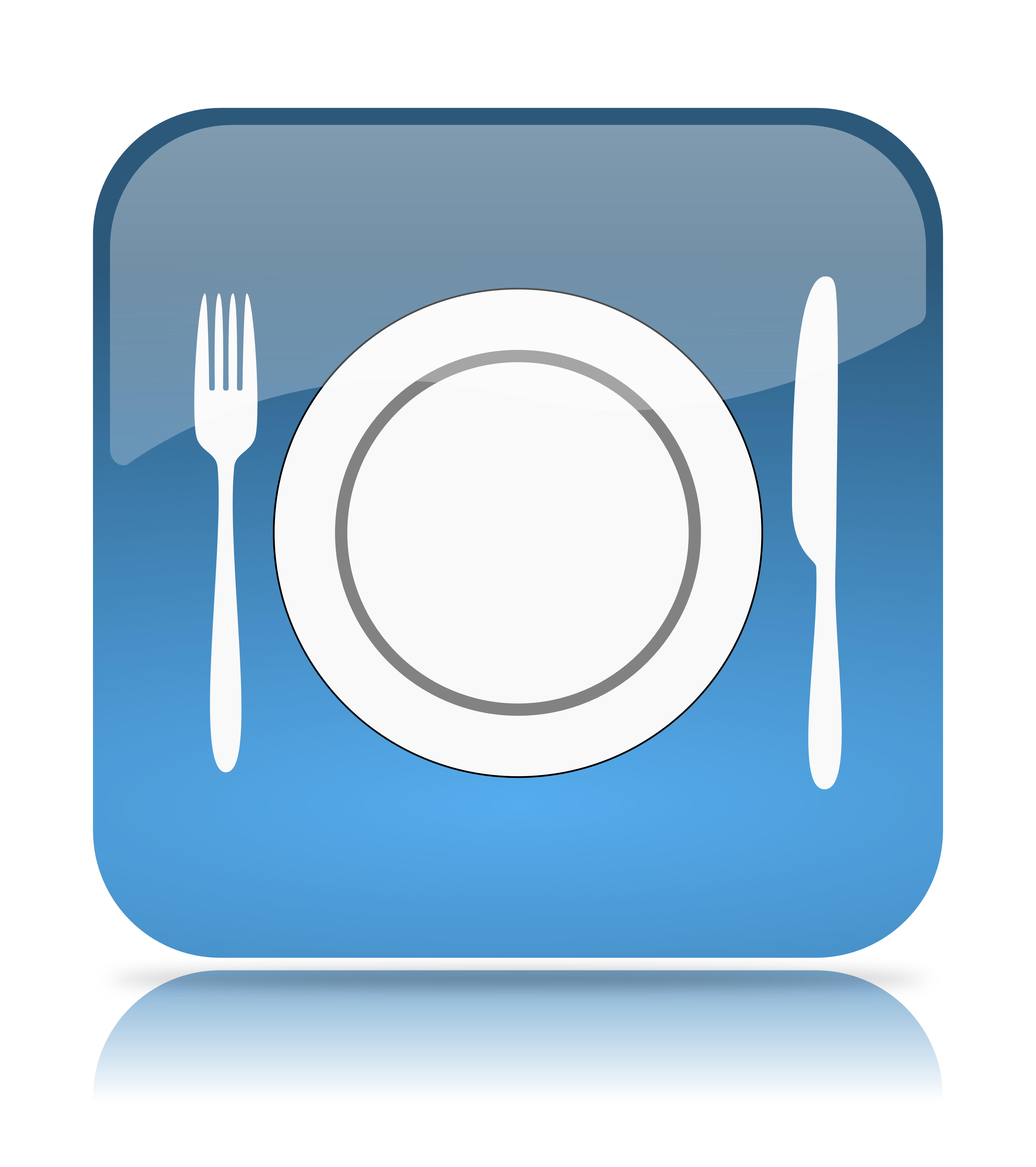 plate with knife and fork